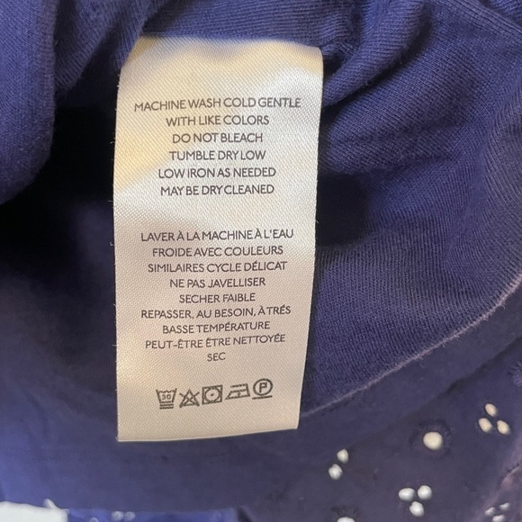 𝅺NWT FREE PEOPLE Apricot Rose Mini Dress Navy Small - Picture 11 of 11